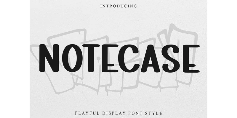 Notecase Font by FreshTypeINK — Display Font