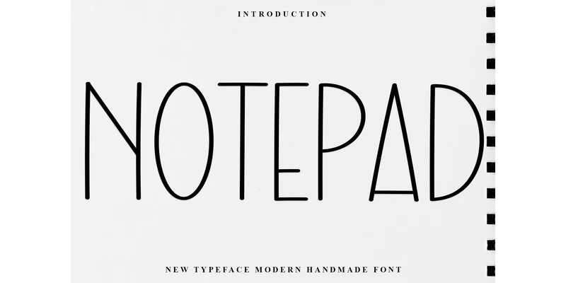Notepad Font by FreshTypeINK — Sans Serif Font