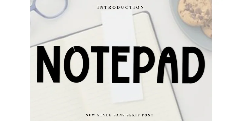 Notepad Font by Inermedia STUDIO — Display Font