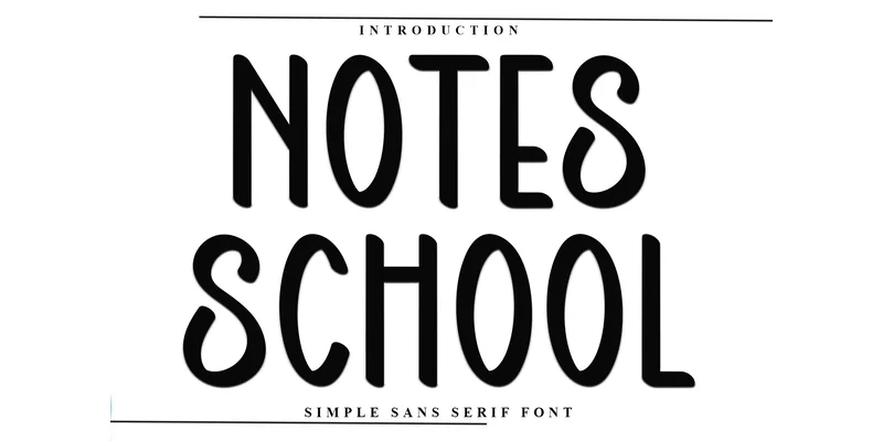 Notes School Font by FreshTypeINK — Sans Serif Font