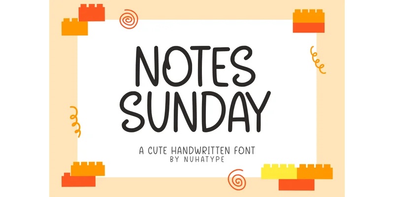 Notes Sunday Font by Nuhatype — Display Font