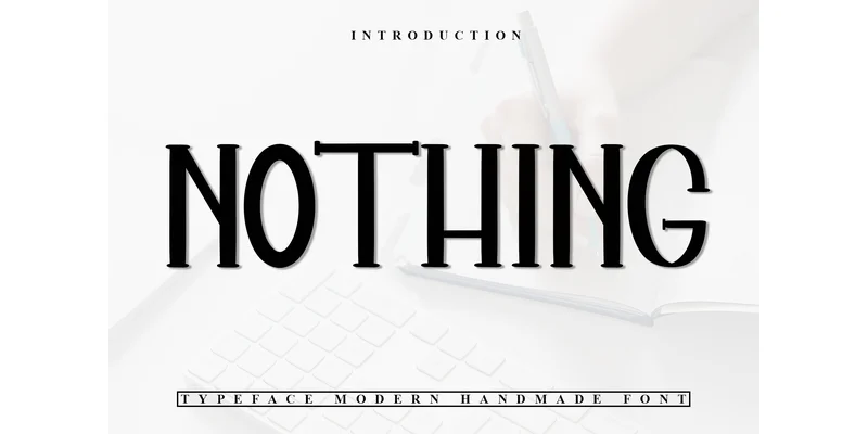 Nothing Font by Inermedia STUDIO — Display Font