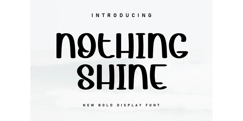 Nothing Shine Font by ArtLine Design — Display Font
