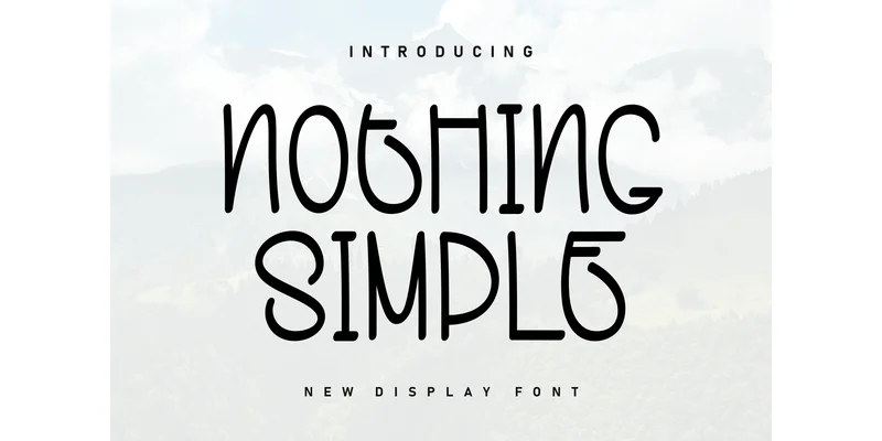 Nothing Simple Font by Berkah Shop — Display Font