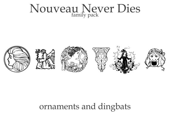 Nouveau Never Dies Family by Intellecta Design — Dingbats Font