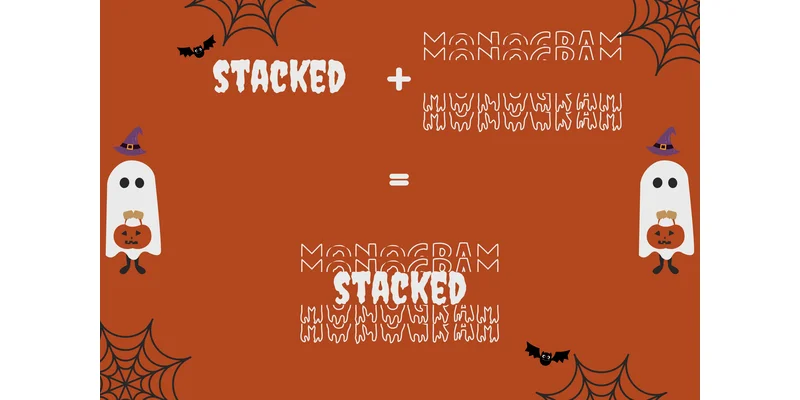 Novox Ghost Stacked Monogram Font by Sharon ( DmStudio ) — Display Font — thumbnail 3