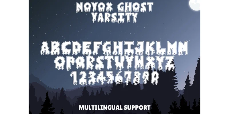 Novox Ghost Varsity Font by Sharon ( DmStudio ) — Display Font — thumbnail 8