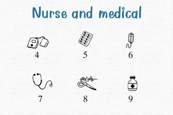 Nurse and Medical by Nongyao — Dingbats Font — thumbnail 4