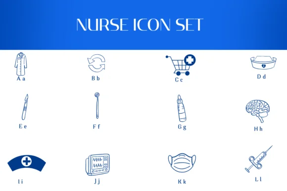 Nurse Icon Set by Heartcraft Atelier — Dingbats Font — thumbnail 2