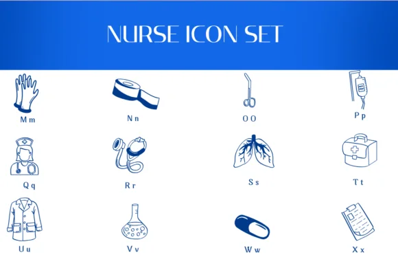 Nurse Icon Set by Heartcraft Atelier — Dingbats Font — thumbnail 3