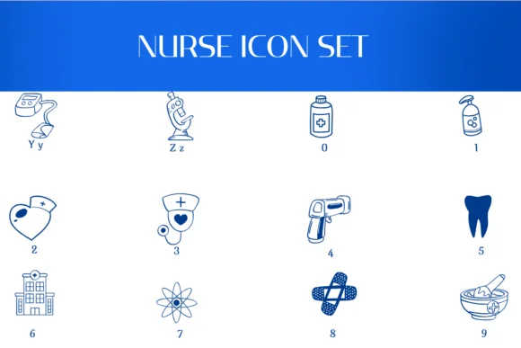 Nurse Icon Set by Heartcraft Atelier — Dingbats Font — thumbnail 4
