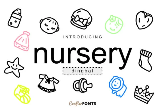 Nursery by CrafterFonts — Dingbats Font
