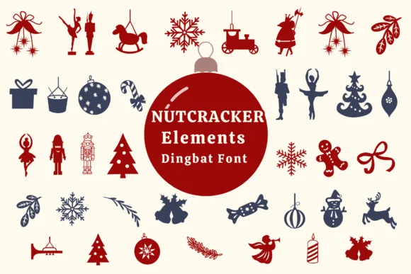 Nutcracker Elements by Pui Art — Dingbats Font
