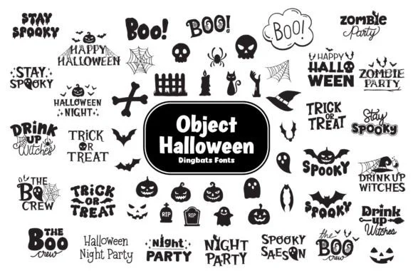 Object Halloween by Fox7 — Dingbats Font