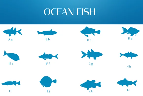 Ocean Fish by Heartcraft Atelier — Dingbats Font — thumbnail 2