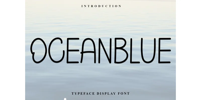 Oceanblue Font by FreshTypeINK — Display Font