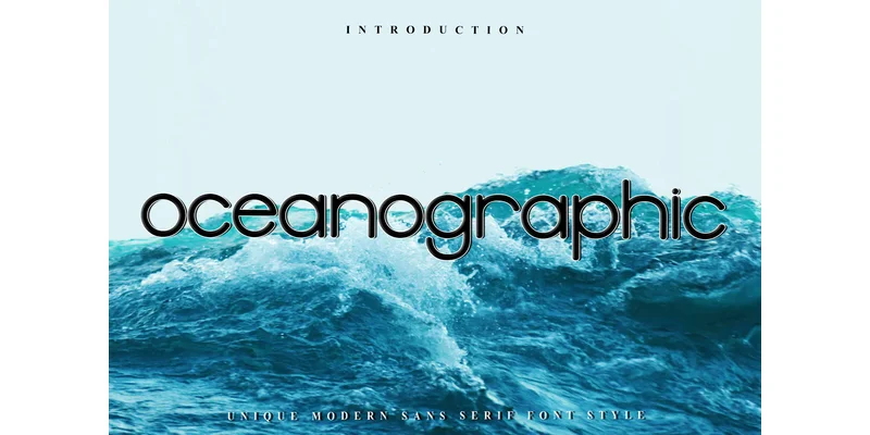 Oceanographic Font by FreshTypeINK — Sans Serif Font