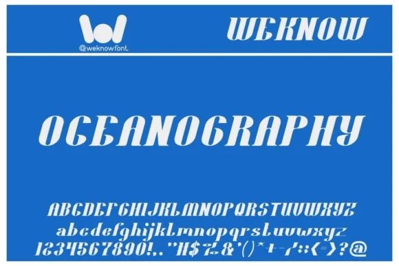 Oceanography by weknow — Slab Serif Font