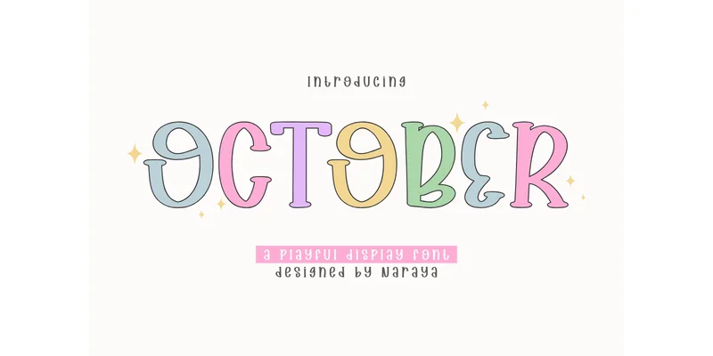 October Font by Naraya Studio — Display Font