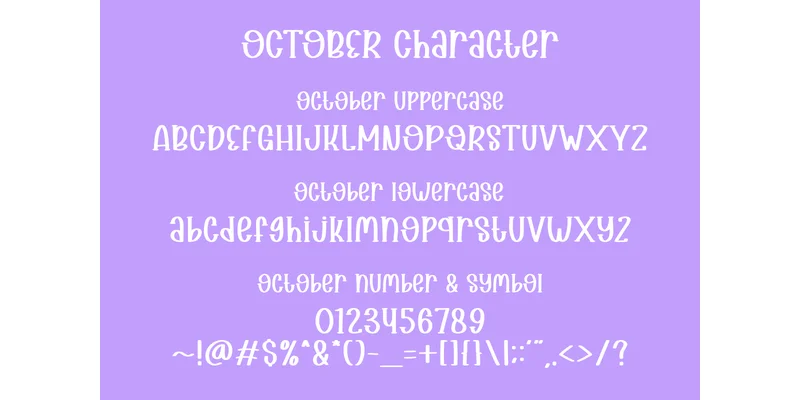 October Font by Naraya Studio — Display Font — thumbnail 2