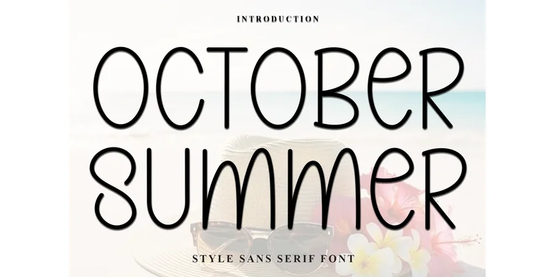 October Summer Font by FreshTypeINK — Sans Serif Font