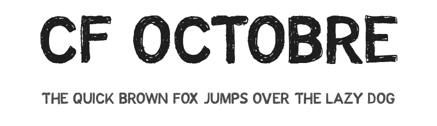 CF Octobre by Cloutierfontes — Decorative Font