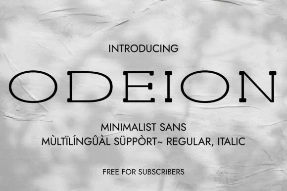 Odeion by Minimalistartstudio — Slab Serif Font