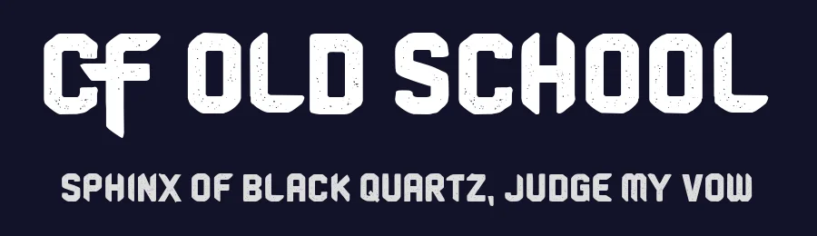 CF Old School by Cloutierfontes — Decorative Font — thumbnail 2
