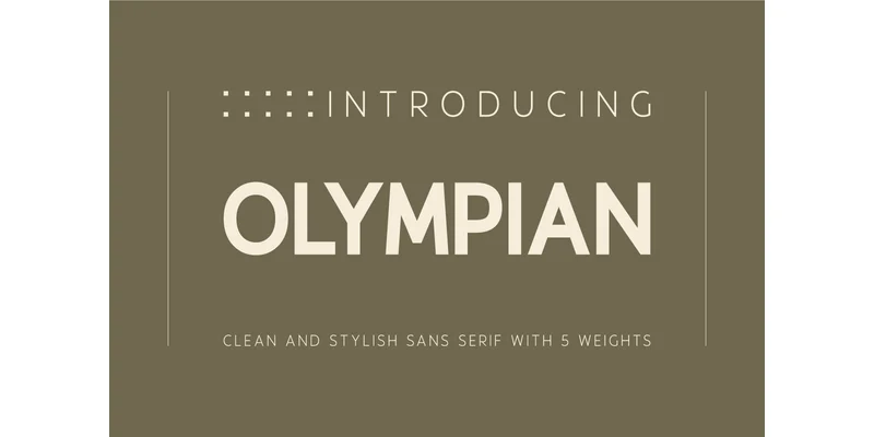 Olympian Font by Nan Design — Sans Serif Font