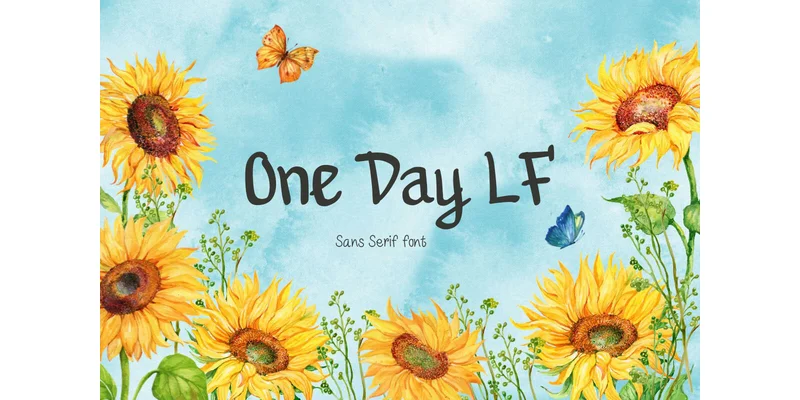 One Day Lf Font by TanoiCartoonist — Sans Serif Font