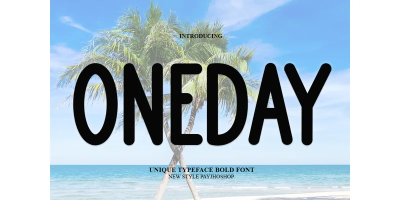 Oneday Font by PAYJHOshop — Sans Serif Font