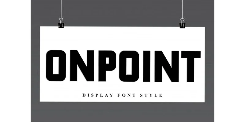 Onpoint Font by FreshTypeINK — Display Font