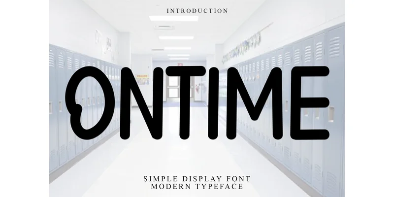 Ontime Font by FreshTypeINK — Display Font