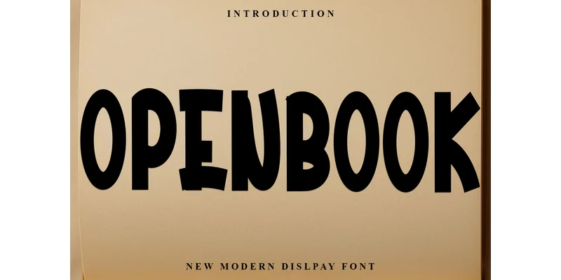 Openbook Font by FreshTypeINK — Display Font
