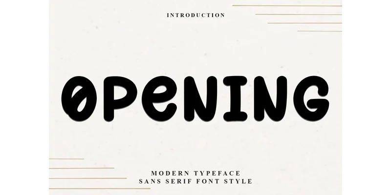 Opening Font by Inermedia STUDIO — Display Font