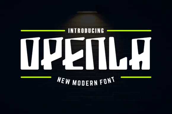 Openla by prayoga_std — Slab Serif Font