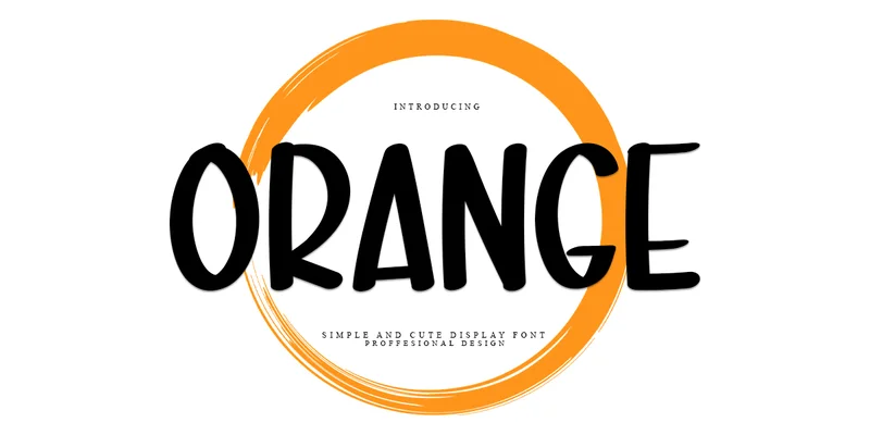 Orange Font by PAYJHOshop — Sans Serif Font