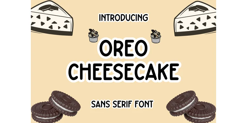 Oreo Cheesecake Font by CraftedType Studio — Sans Serif Font
