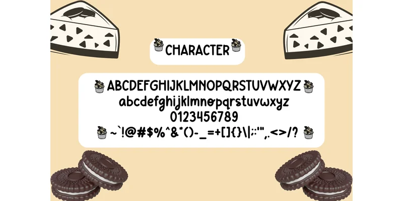 Oreo Cheesecake Font by CraftedType Studio — Sans Serif Font — thumbnail 3