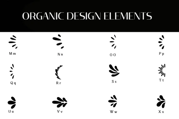 Organic Design Elements by Heartcraft Atelier — Dingbats Font — thumbnail 3