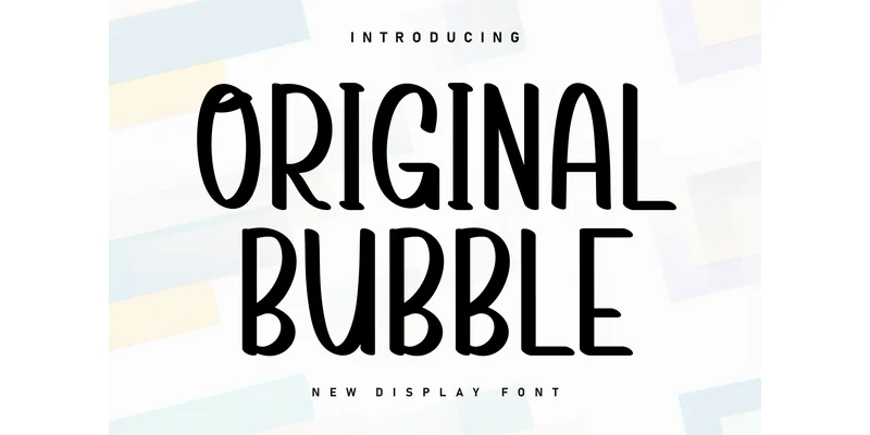 Original Bubble Font by Berkah Shop — Display Font