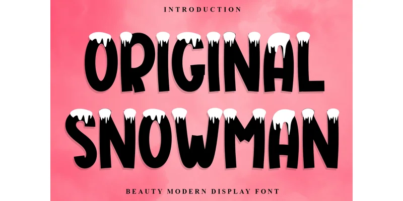 Original Snowman Font by Inermedia STUDIO by Inermedia STUDIO — Decorative Font