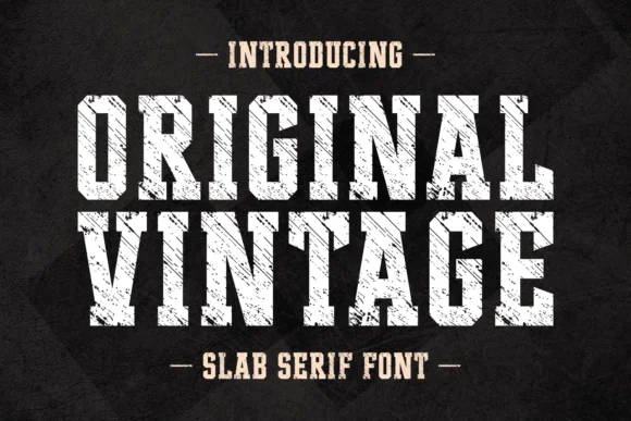 Original Vintage by Anto (7NTypes) — Slab Serif Font