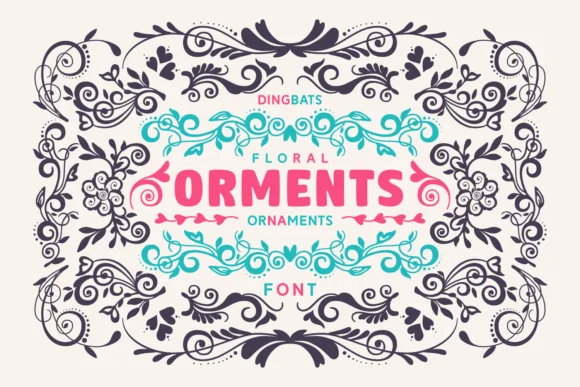 Orments by GorgezCreations — Dingbats Font