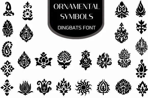 Ornamental Symbols by Heartcraft Atelier — Dingbats Font