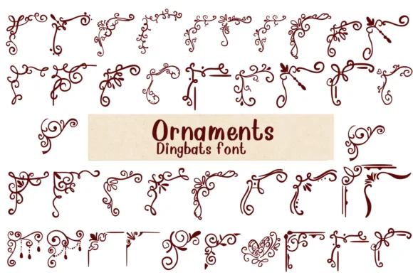Ornaments by Nongyao — Dingbats Font