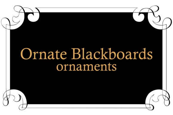 Ornate Blackboards by Lisa Miller Design — Dingbats Font