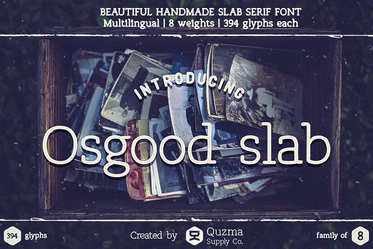 Osgood Slab by Quzma Supply Co. — Slab Serif Font