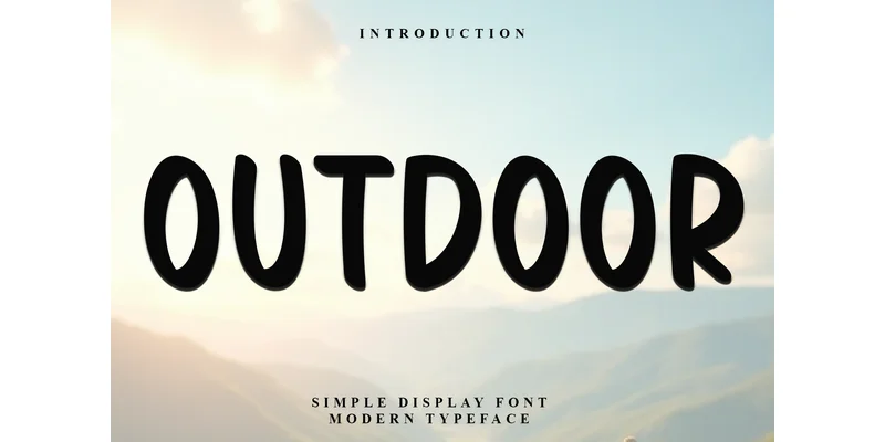 Outdoor Font by FreshTypeINK — Display Font