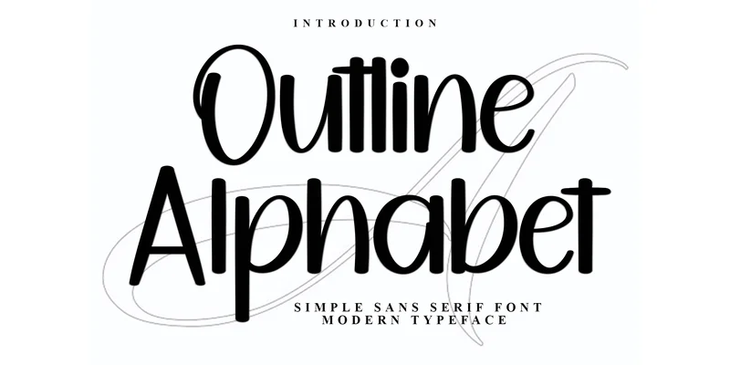 Outline Alphabet Font by Inermedia STUDIO — Display Font
